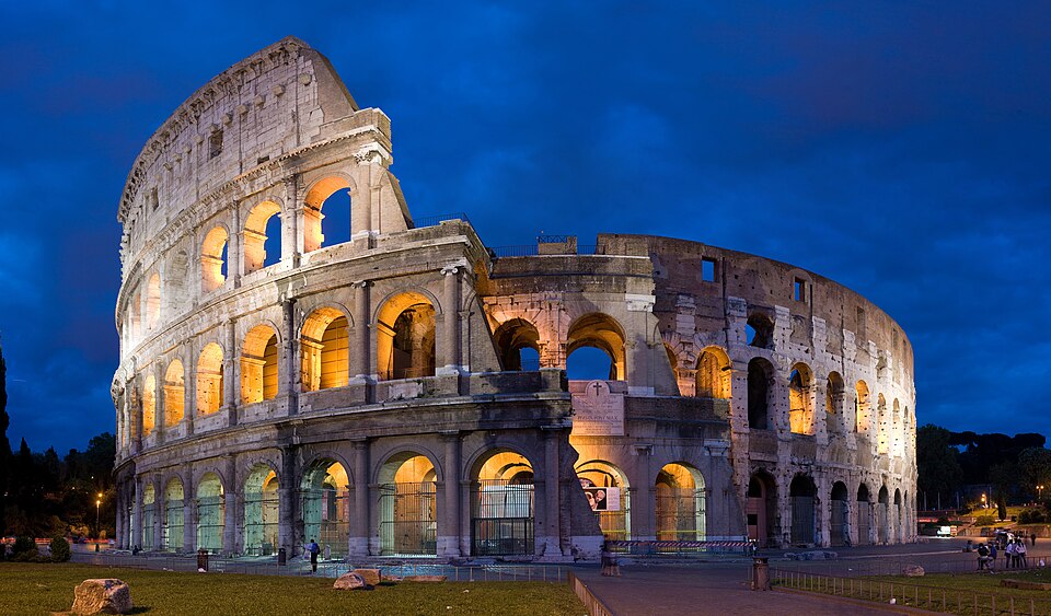 The historic Colosseum in Rome
